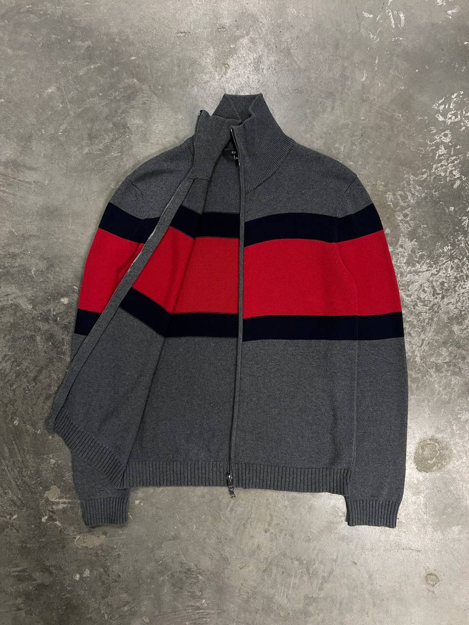 Gucci Sweater Zip Up Web Knit Jumper
