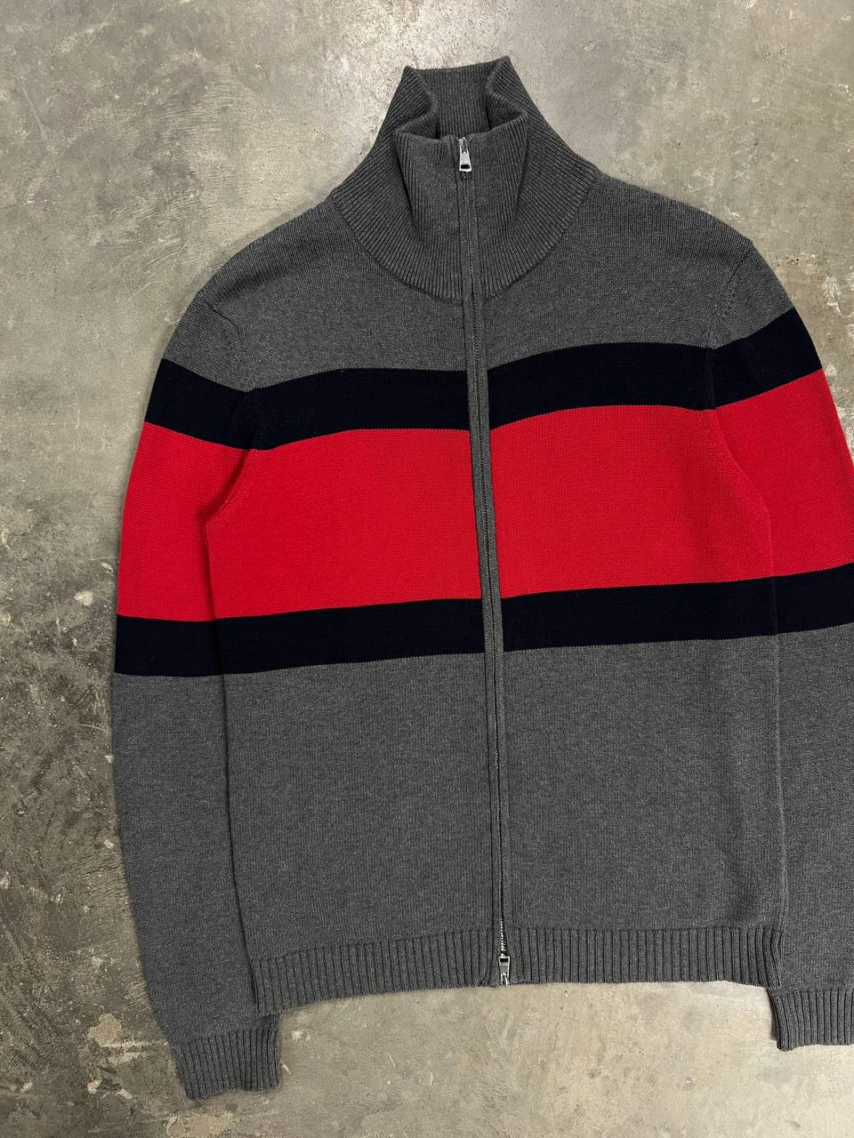 Gucci Sweater Zip Up Web Knit Jumper