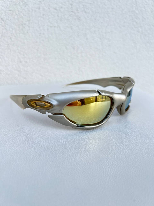 2003 Vintage Oakley Plate Platinum / 24K Gold Iridium Sunglasses