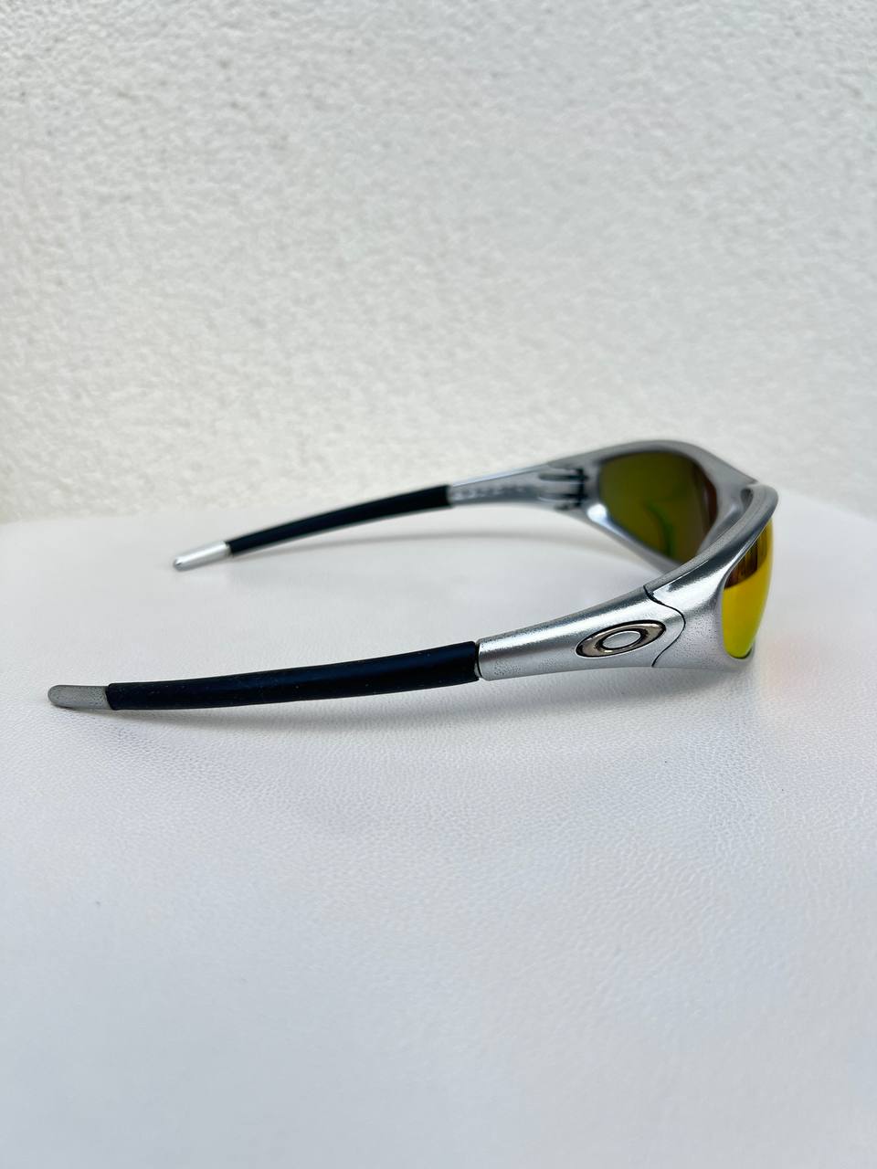 1999 Vintage Oakley Straight Jacket Polished Aluminium / Fire Iridium Sunglasses