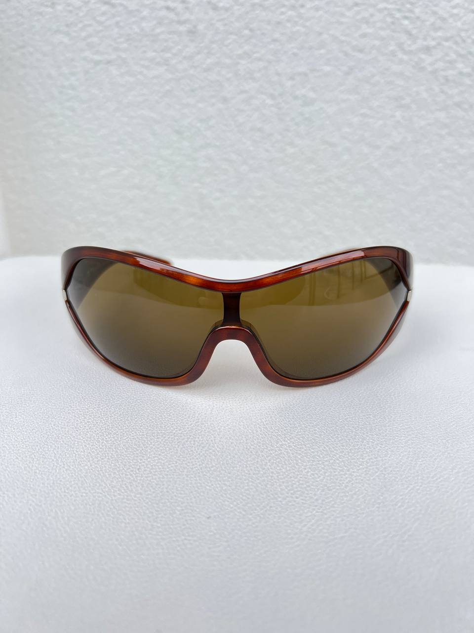 Prada Mask Sunglasses Brown Tortoise SPR12G