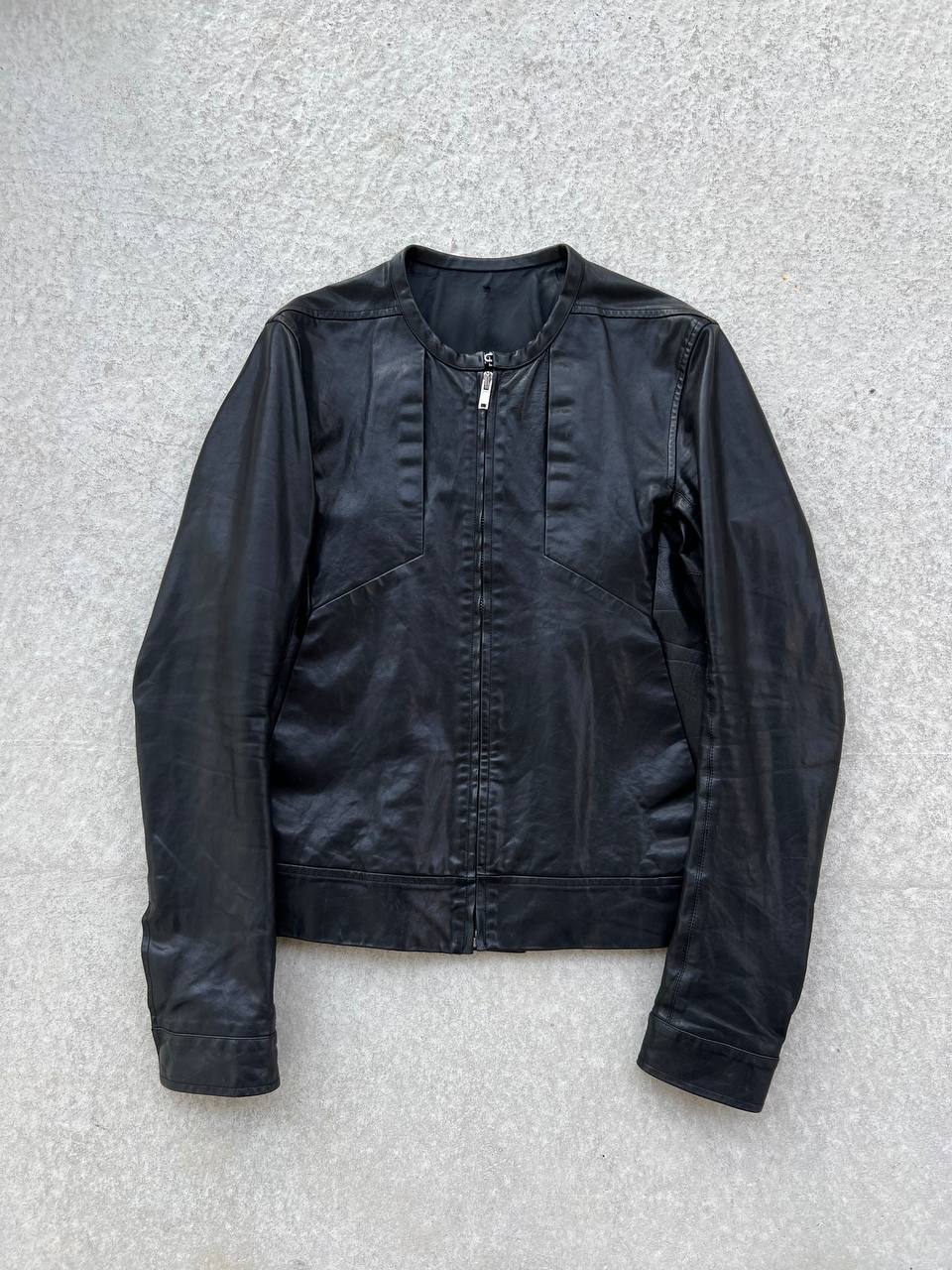 SS 2012 Rick Owens Naska Paneled Leather Jacket