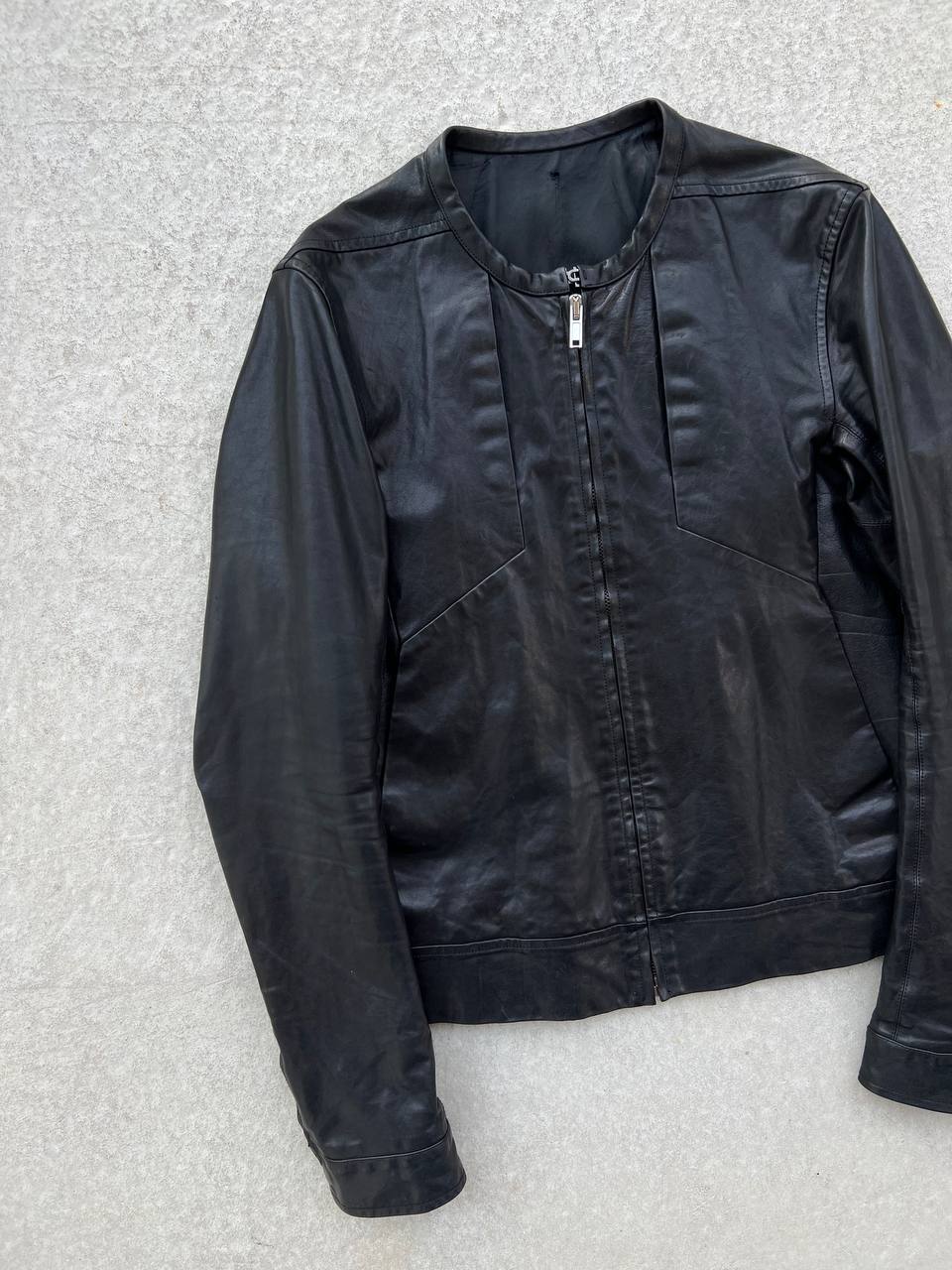 SS 2012 Rick Owens Naska Paneled Leather Jacket