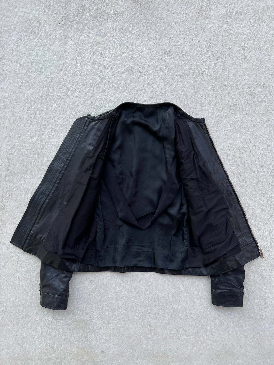 SS 2012 Rick Owens Naska Paneled Leather Jacket