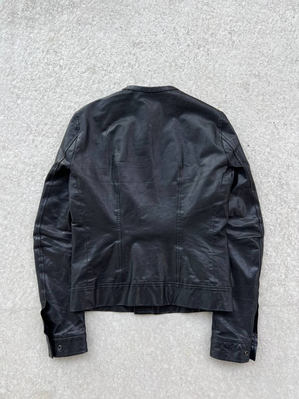 SS 2012 Rick Owens Naska Paneled Leather Jacket
