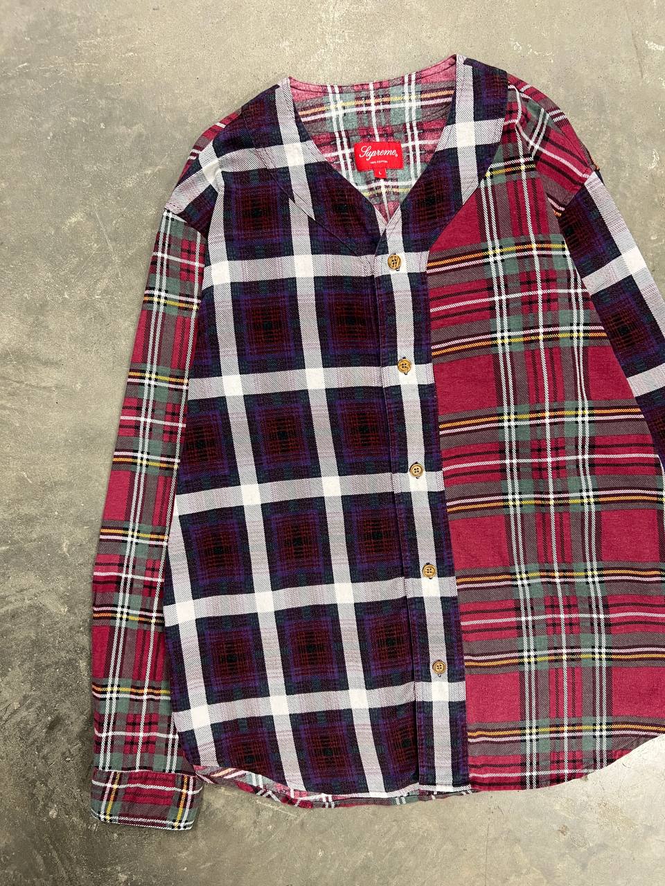 FW16 Supreme Multi Plaid Flannel Jersey