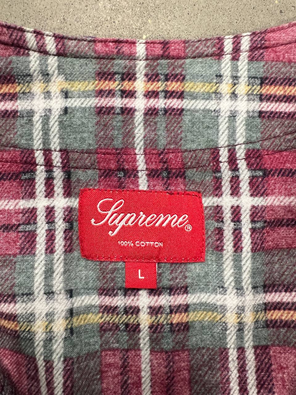 FW16 Supreme Multi Plaid Flannel Jersey