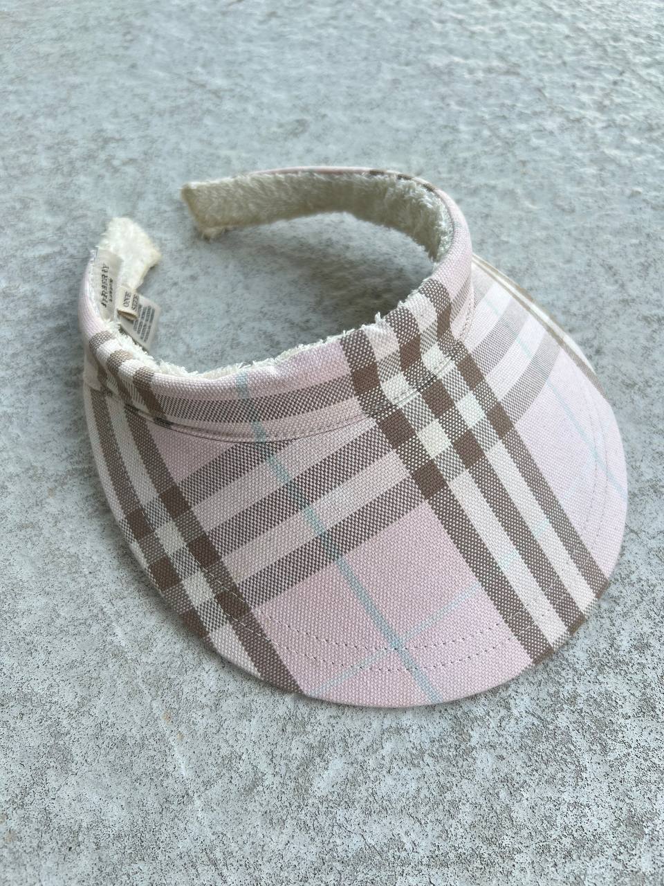 Vintage Burberry Visor Pink Nova Check