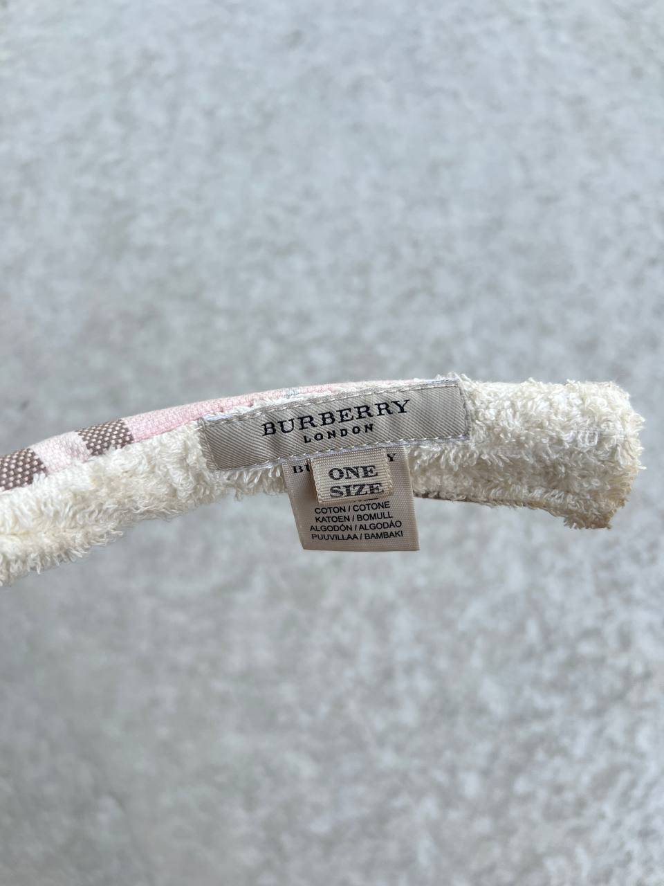 Vintage Burberry Visor Pink Nova Check