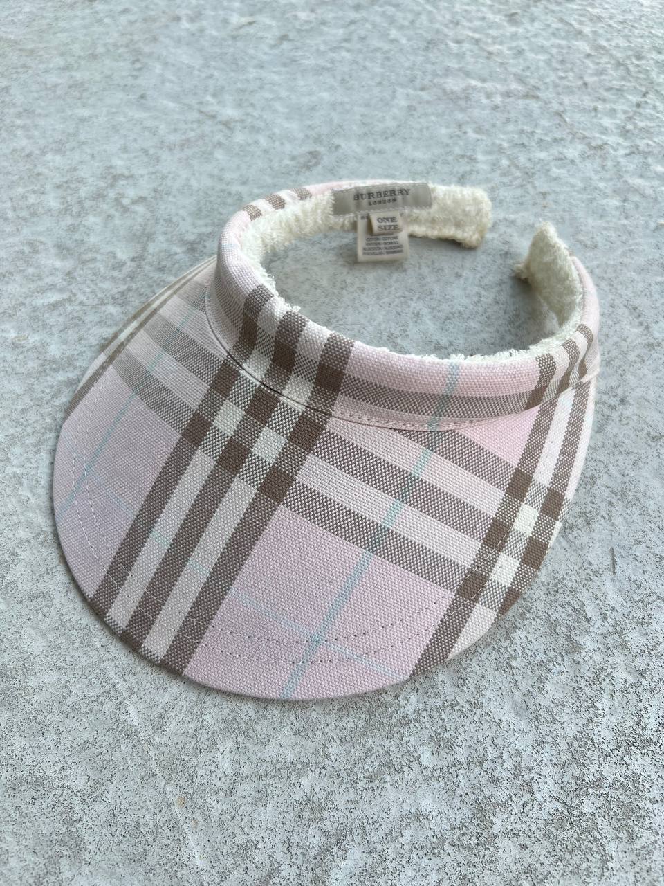 Vintage Burberry Visor Pink Nova Check