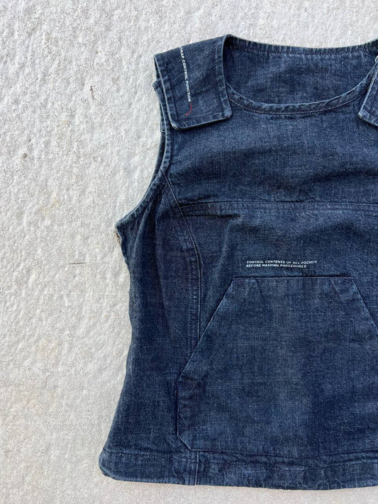Vintage Diesel Indigo Tech Vest