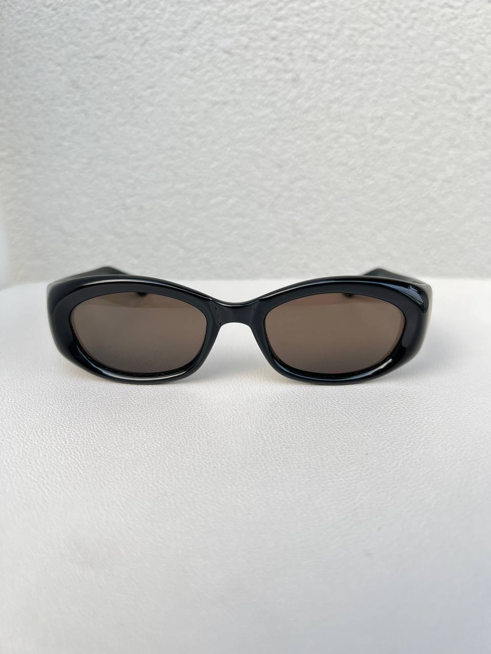 Vintage Gucci GG 2432 Polished Black Sunglasses