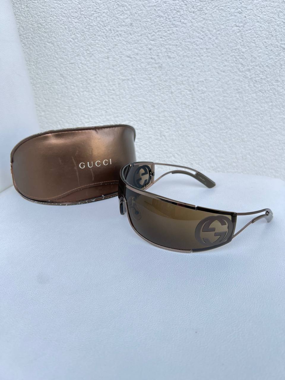 Vintage Gucci Gold Mask Sunglasses GG 2800