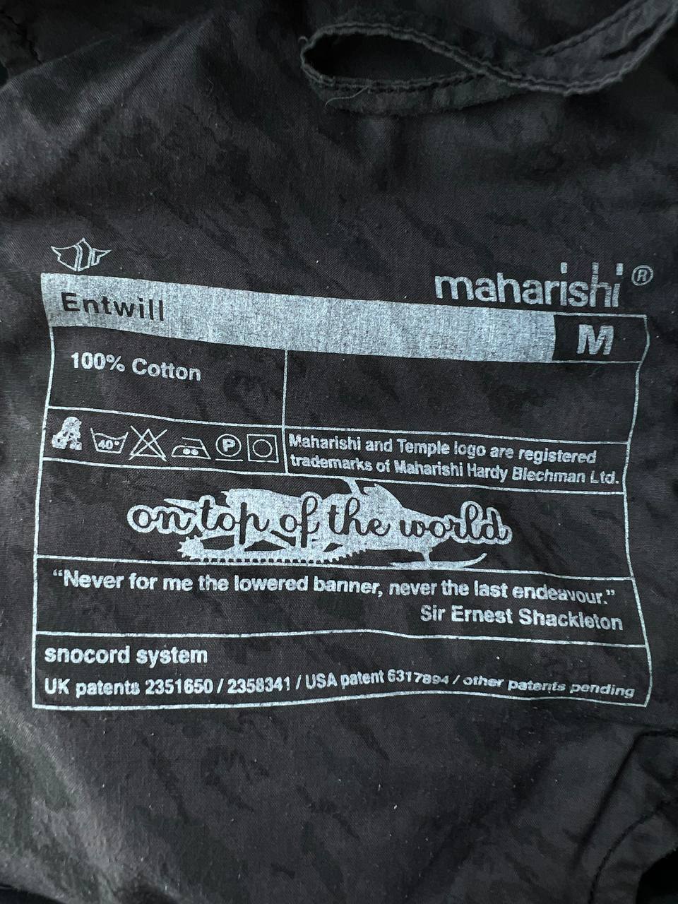Vintage Maharishi Snopants Black Entwill
