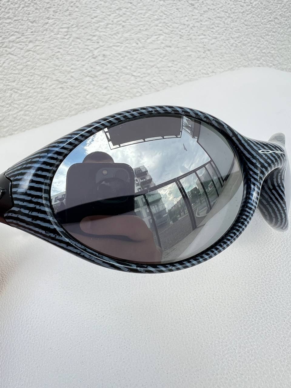 1996 Vintage Oakley Eye Jacket Gen 1 Fingerprint Sunglasses