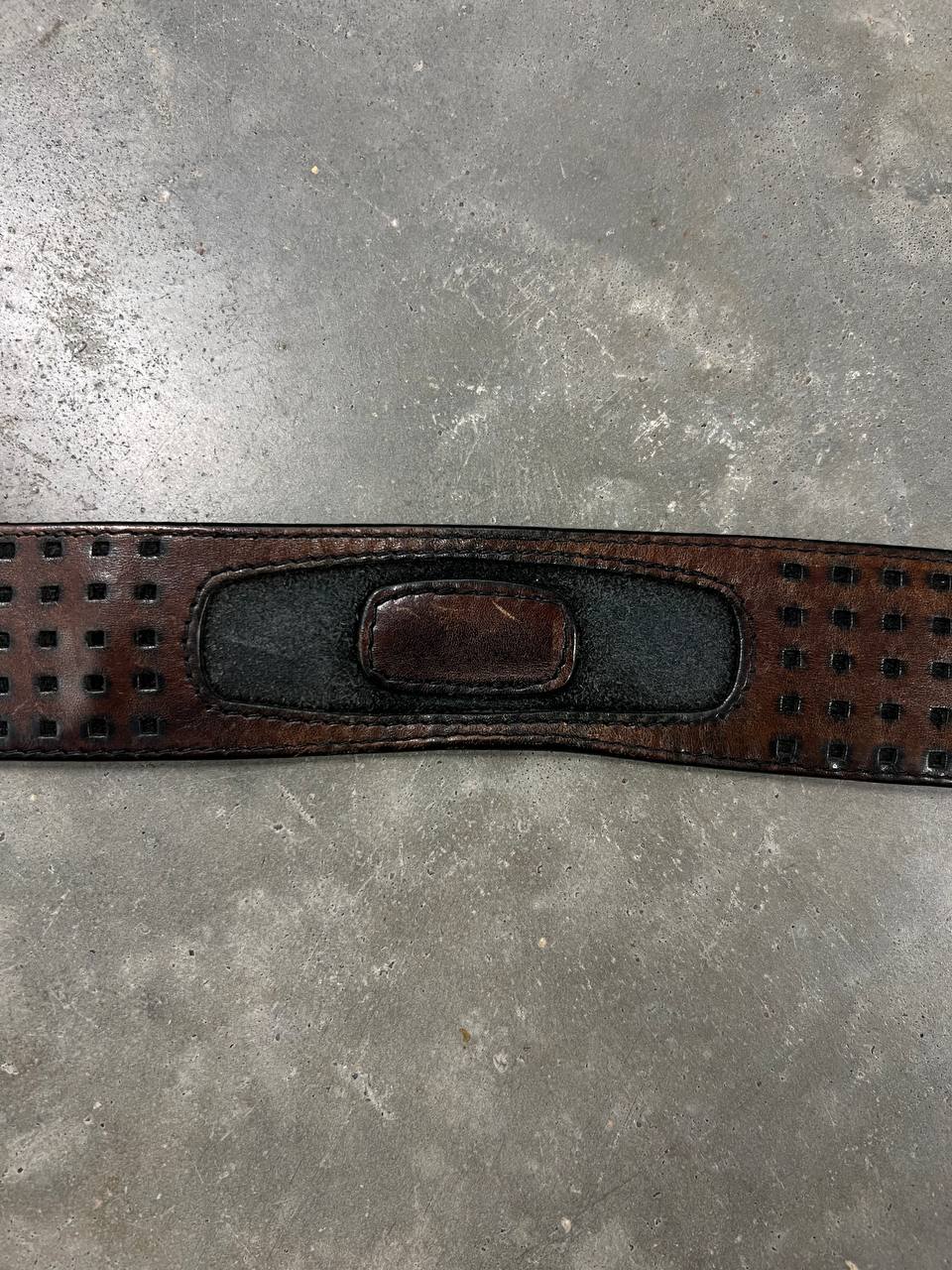 00s Vintage Oakley Leather Belt