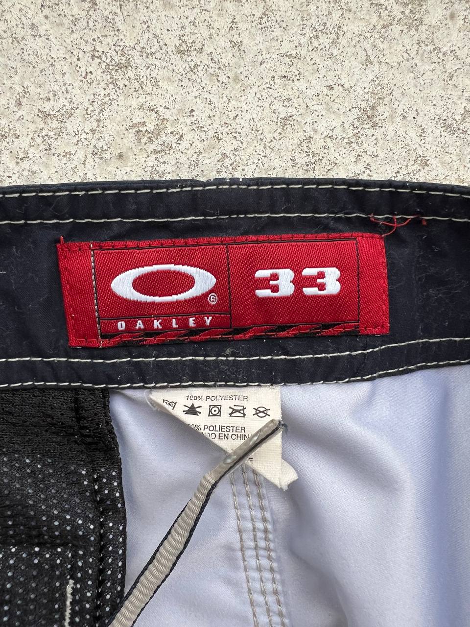 00s Vintage Oakley Static Multilogo Bermuda Shorts