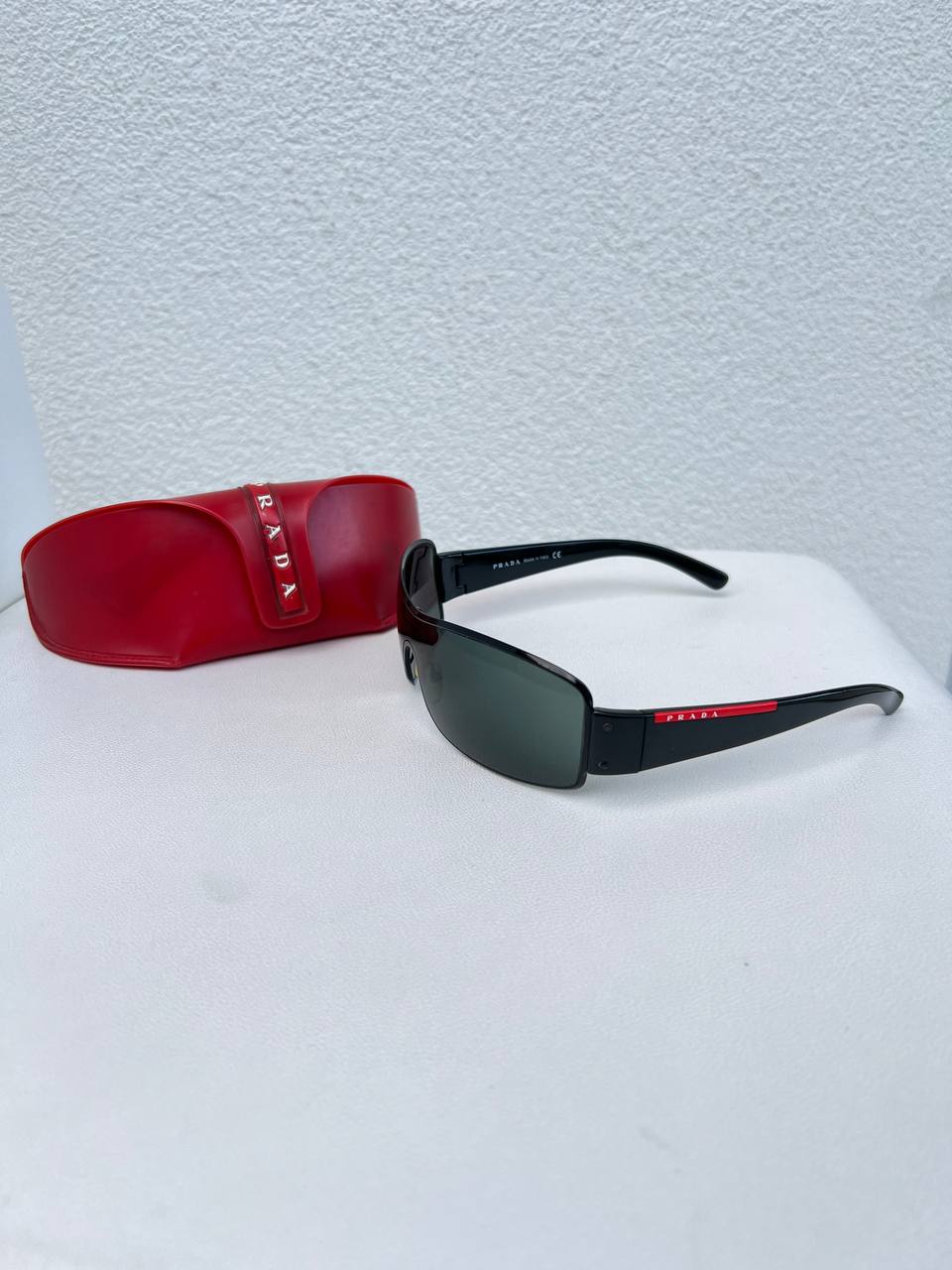 Vintage Prada Mask Sunglasses Red Tab