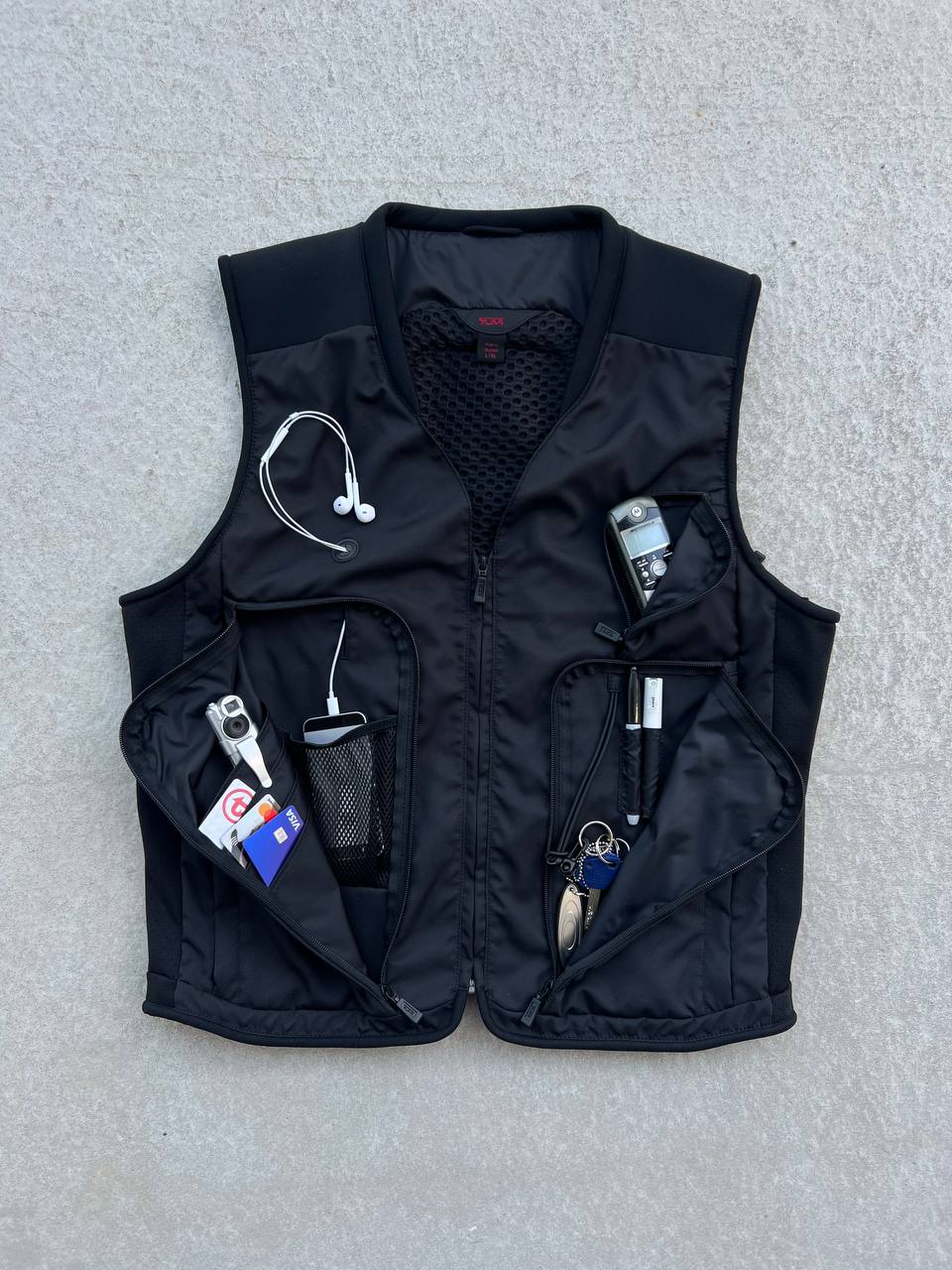 Vintage Tumi Rust Travel Technical Vest