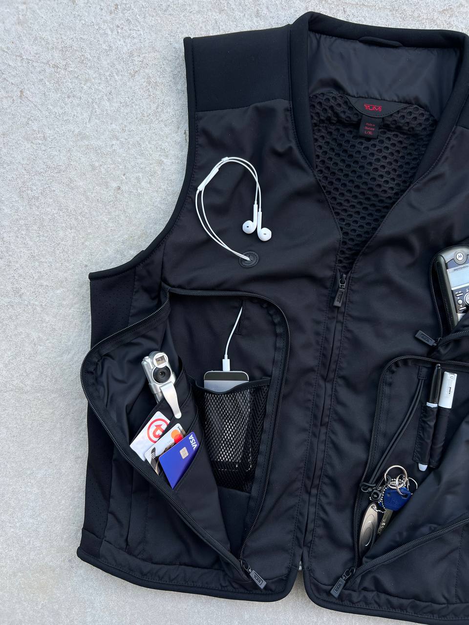 Vintage Tumi Rust Travel Technical Vest