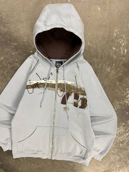 00s Vintage Oakley Zip Hoodie
