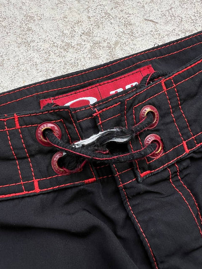 00s Vintage Oakley Flame Skull Icon Shorts