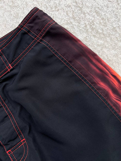 00s Vintage Oakley Flame Skull Icon Shorts
