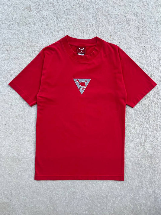 00s Vintage Oakley T-Shirt 3D Reflective Logo