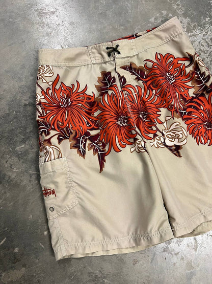 00s Vintage Stussy Beach Shorts
