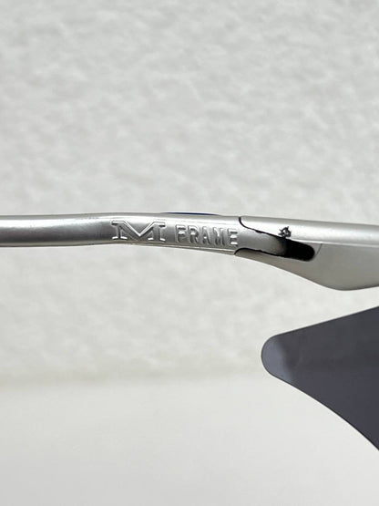 1999 Vintage Oakley New M Frame Sweep FMJ 5.56 Ice Iridium Sunglasses