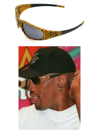 1996 Vintage Oakley Straight Jacket Bengal / Black Iridium Sunglasses