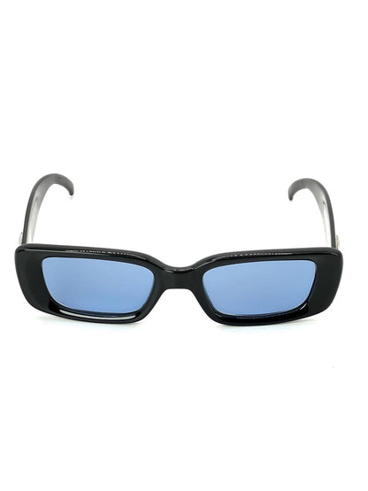 00s Vintage Gucci GG2409 Squared Moda Black Sunglasses
