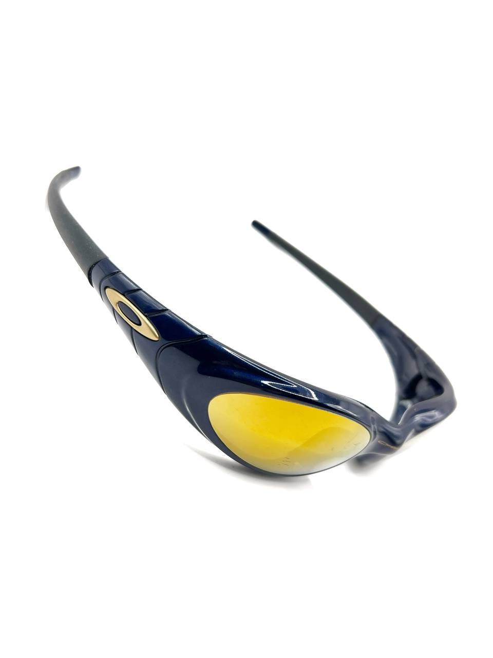 2001 Vintage Oakley Eye Jacket 2.0 Midnight / 24K Gold Iridium Sunglasses