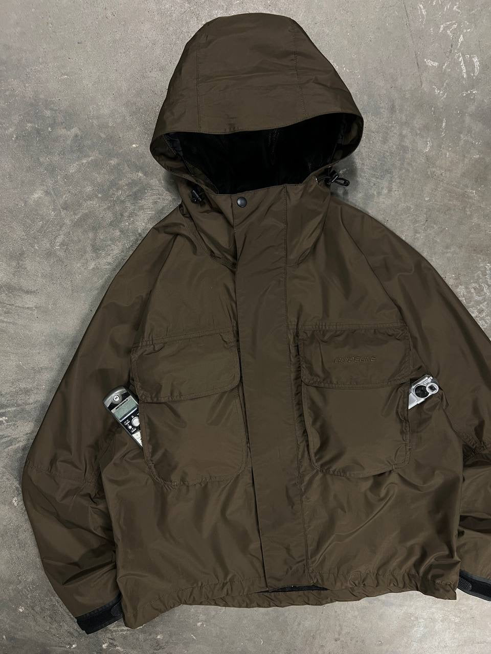 Guideline Wading Jacket Cargo Pockets Windbreaker