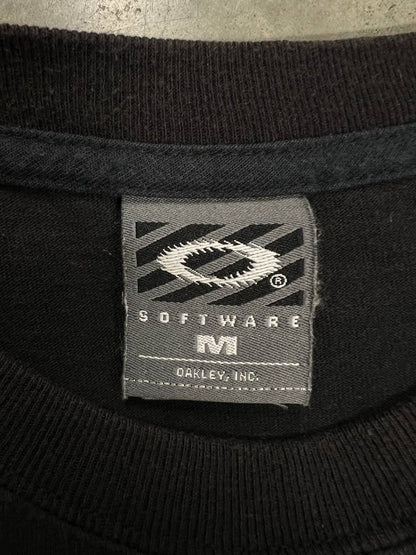 90s Vintage Oakley Software Mad Science White Camo T-Shirt