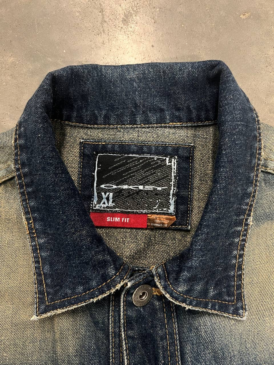 2006 Vintage Oakley MP3 Denim Jacket