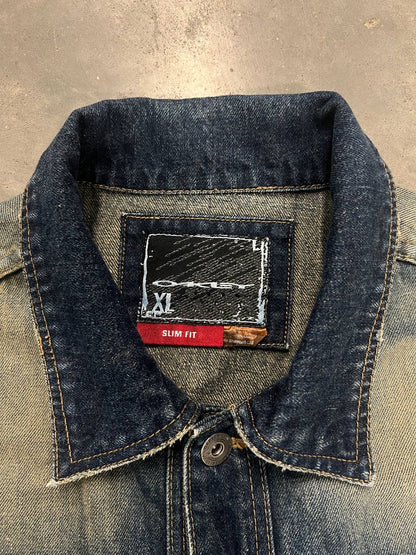 2006 Vintage Oakley MP3 Denim Jacket