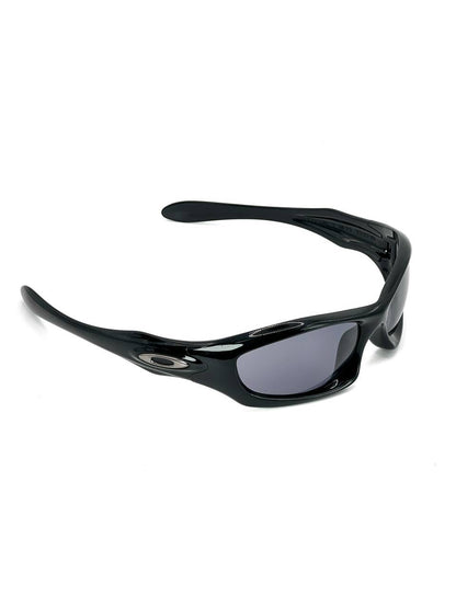 2003 Vintage Oakley Monster Dog Polished Black / Grey Sunglasses