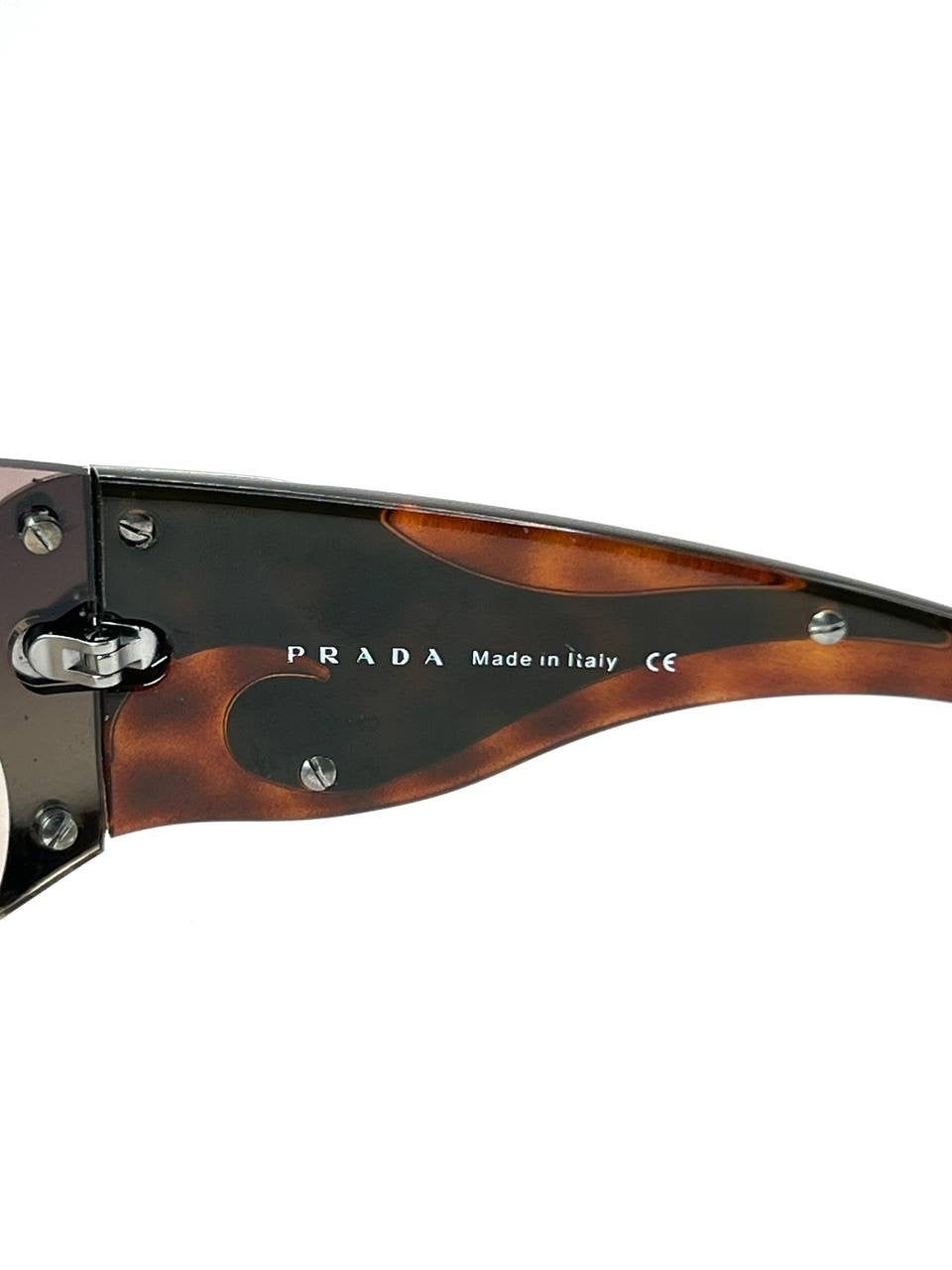 Vintage Prada Flame Tortoise Mask Sugnlasses