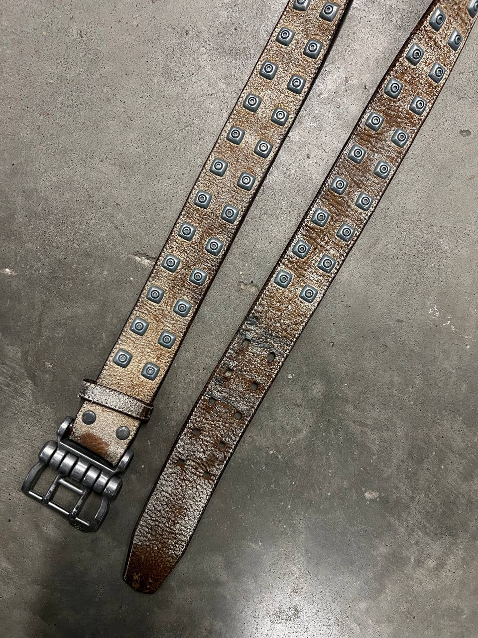 00s Vintage Oakley Leather Belt