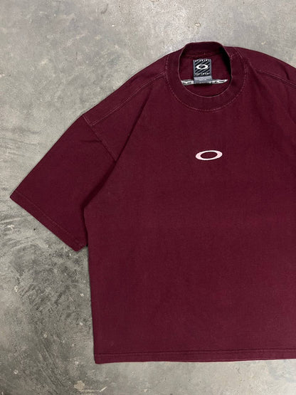 90s Vintage Oakley Software T-Shirt Center Logo Embroidered