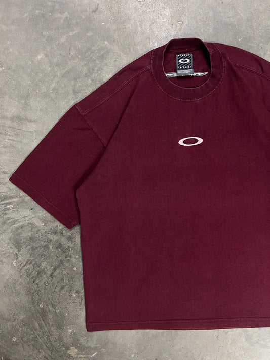 90s Vintage Oakley Software T-Shirt Center Logo Embroidered