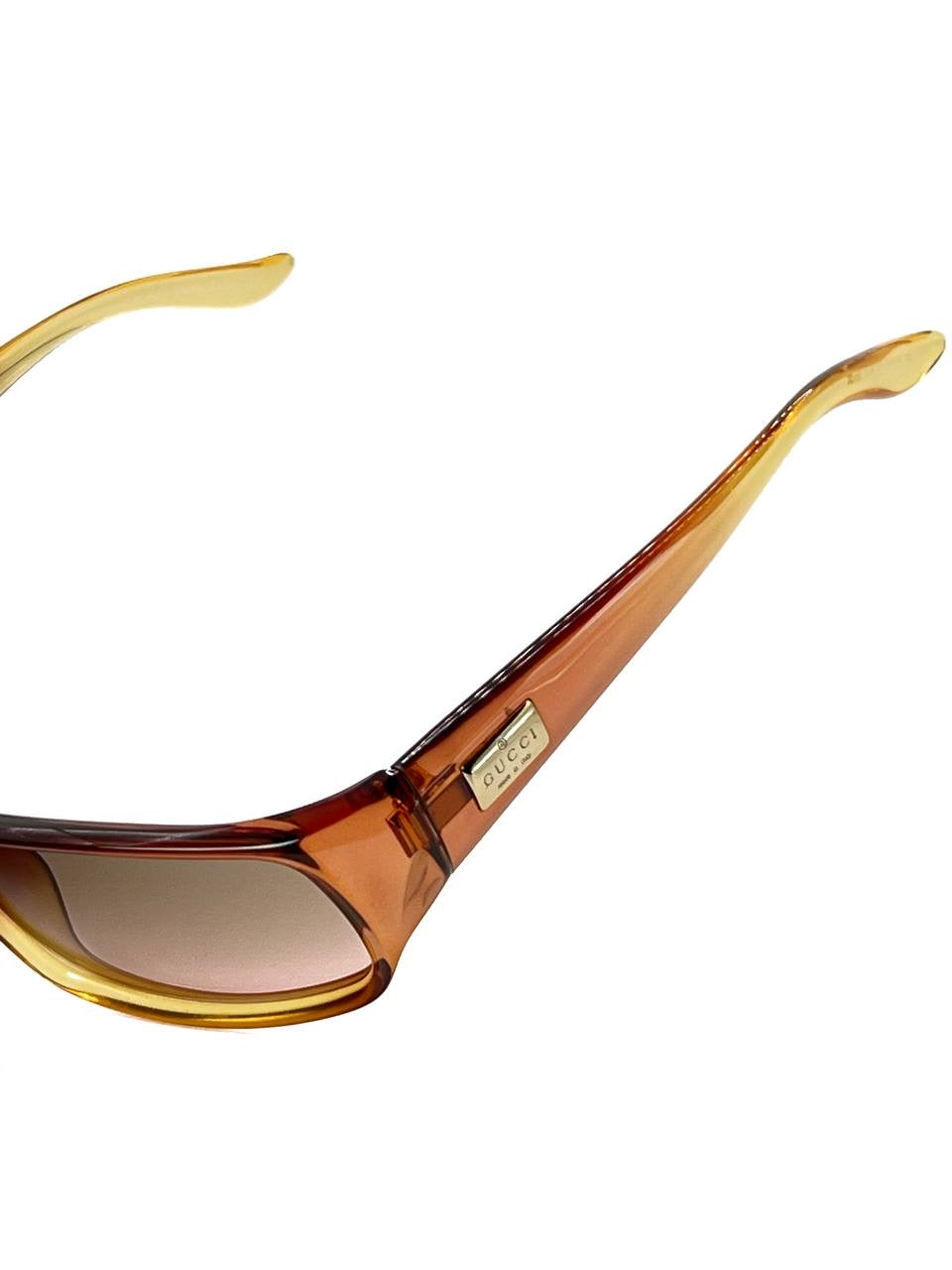 00s Vintage Gucci GG2455 Pink Gradient Sunglasses
