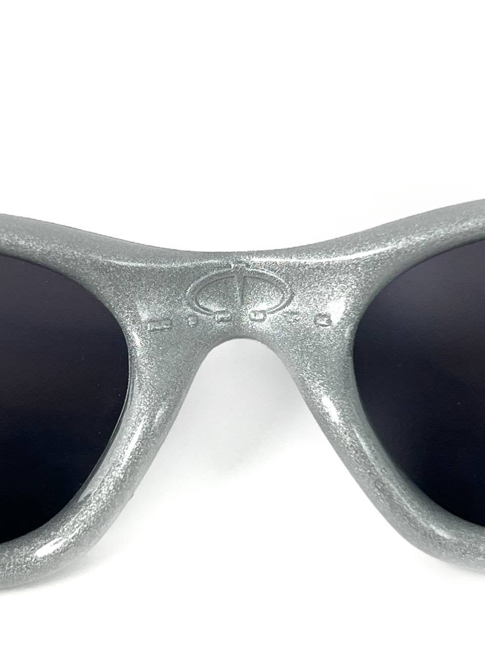 1998 Vintage Oakley Minute Gen 2 Silver / Ice Iridium Sunglasses