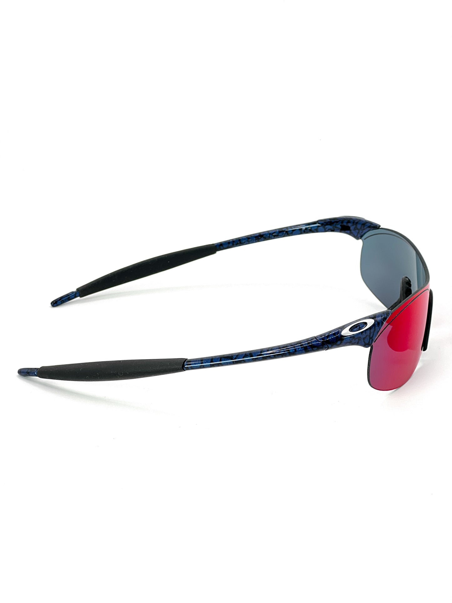 1999 Vintage Oakley New Zero 0.4 Cobalt +Red Iridium Sunglasses