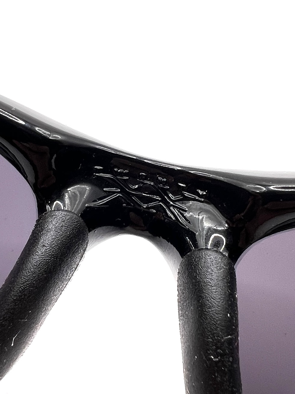 2000 Vintage Oakley XX Twenty Polished Black Ice Iridium Sunglasses