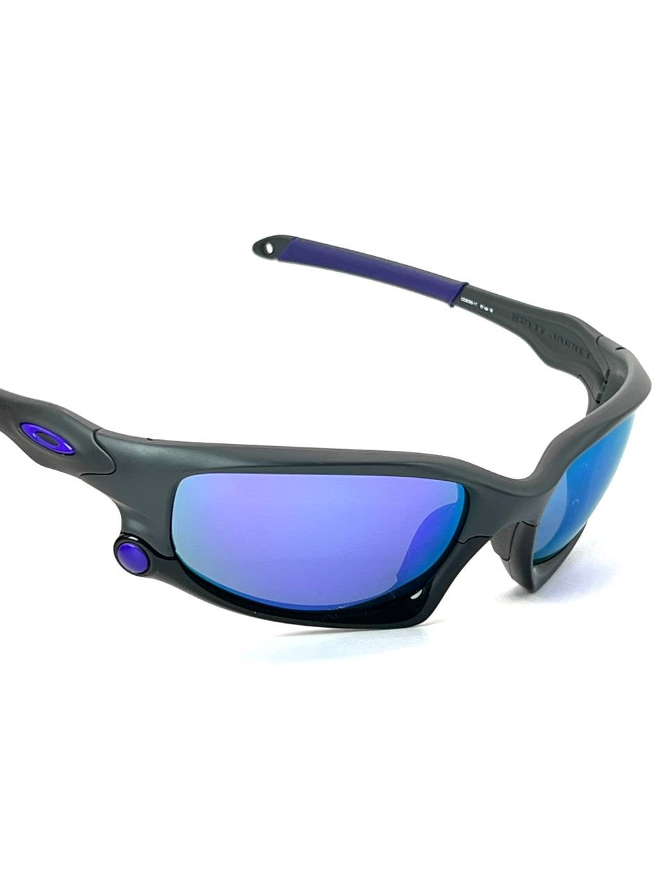 2011 Oakley Split Jacket Infinite Hero Carbon / Violet Iridium Sunglasses