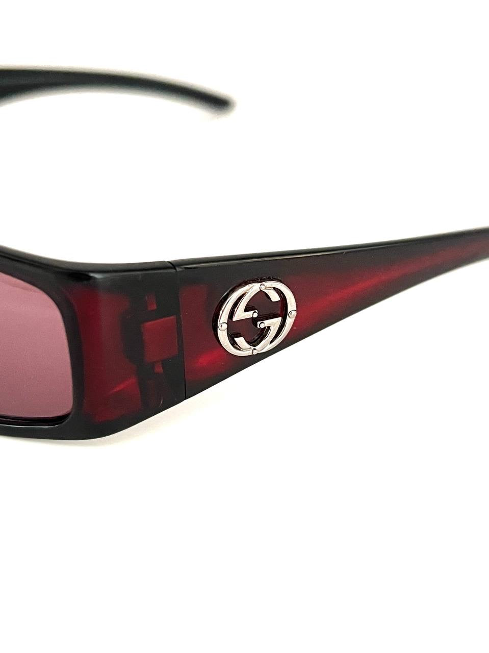 Vintage Gucci Sunglasses Tom Ford Era GG 2516 Cherry Red