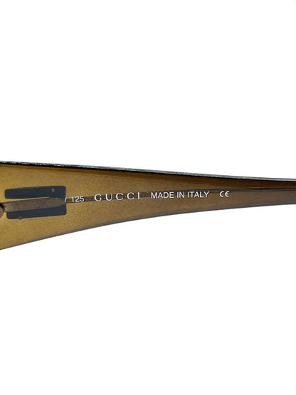 Iconic Vintage Gucci GG 2432 Oval Moda Transparent Sunglasses 