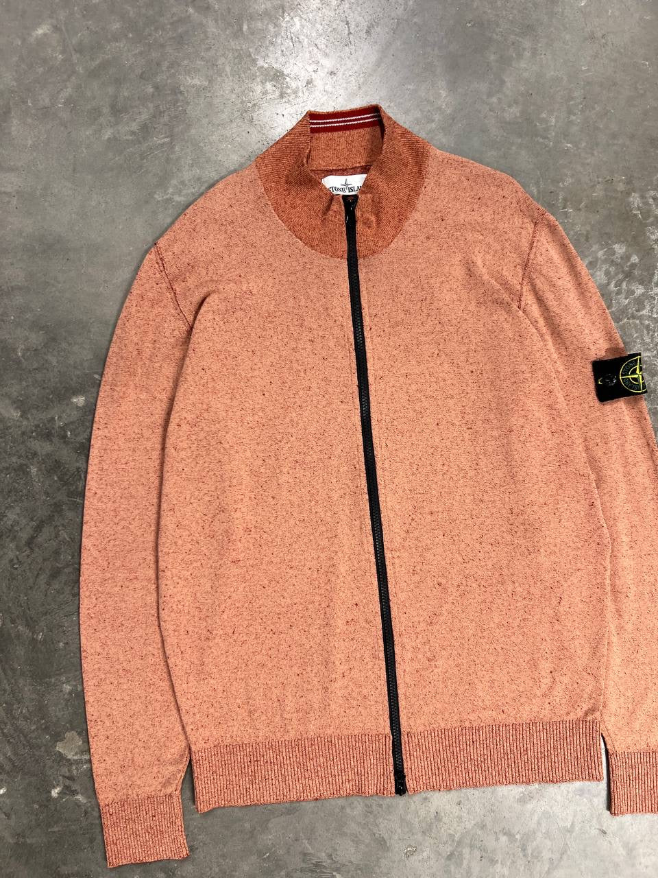 Stone Island Linen Nylon Full Zip Sweater